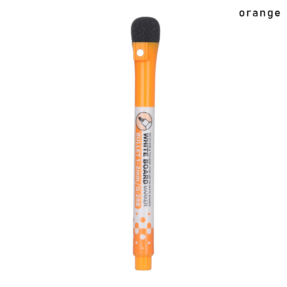 1 PC Löschbaren Magnetische Whiteboard Stift Trockenen Weiß Gremium Marker Magnet Radiergummi Büro Schule Liefert 8 farben Erhältlich: Orange
