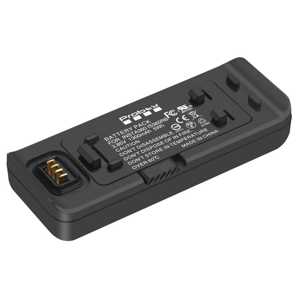 til insta 360 en  r 1300 mah batteri eller hurtiglader til insta 360 r kameratilbehør: 1 stk batteri