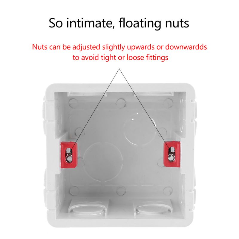 Flame retardant PVC Internal Wall Mounting Thermostat Box Switch Junction Box