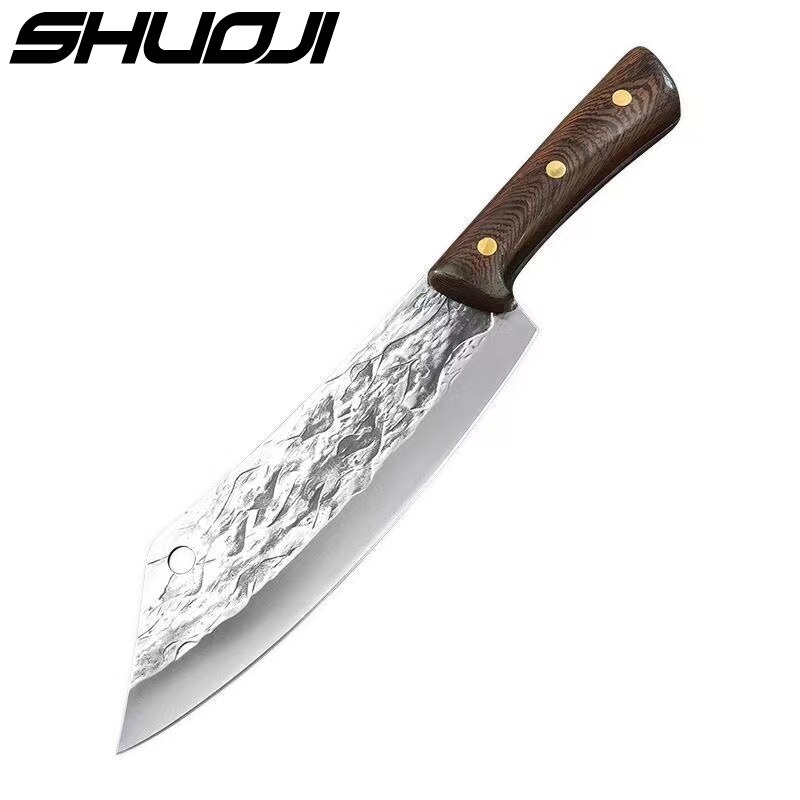 Forge Boning Knife Japanese Full Tang Handle Knife Handmade Steel Kitchen Boning Knives Chef Slicing Utility Santoku Cleaver: Type 3