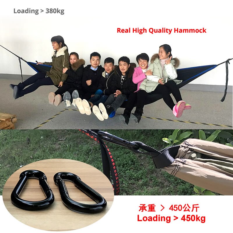 2 Sets Ultralight Hammock Uses Nylon Cloth Large Double Camping Hammock For Outdoor,Camping,Traveling and Self-driving