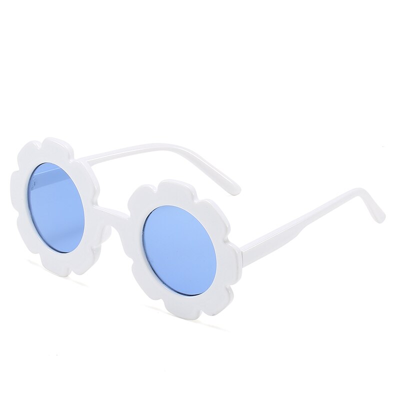 Kinderen ronde bloemen zonnebril jongen meisje bril gradiënt lens zonnebril voor merk kinderen loveliness shades  uv400: 13-kd6311-c5