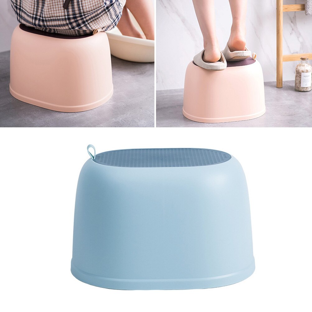 1pc Bench Anti Plastic Household Portable Bench for Living Room Bathroom Home