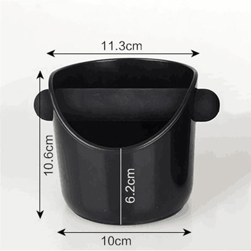 Coffee Grind Knock Box Espresso Dump Bin Organizer Espresso Grinds Waste Container Detachable ABS Coffee Knock Box Waste Bin