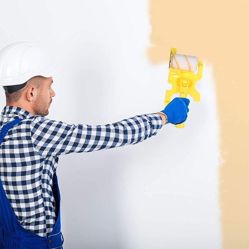 Multifunction DIY Roller Paint Brush No Dead Ends Fine Hair Latex Paint Roller Brush Home Renovation Clean Painting Roller Brush