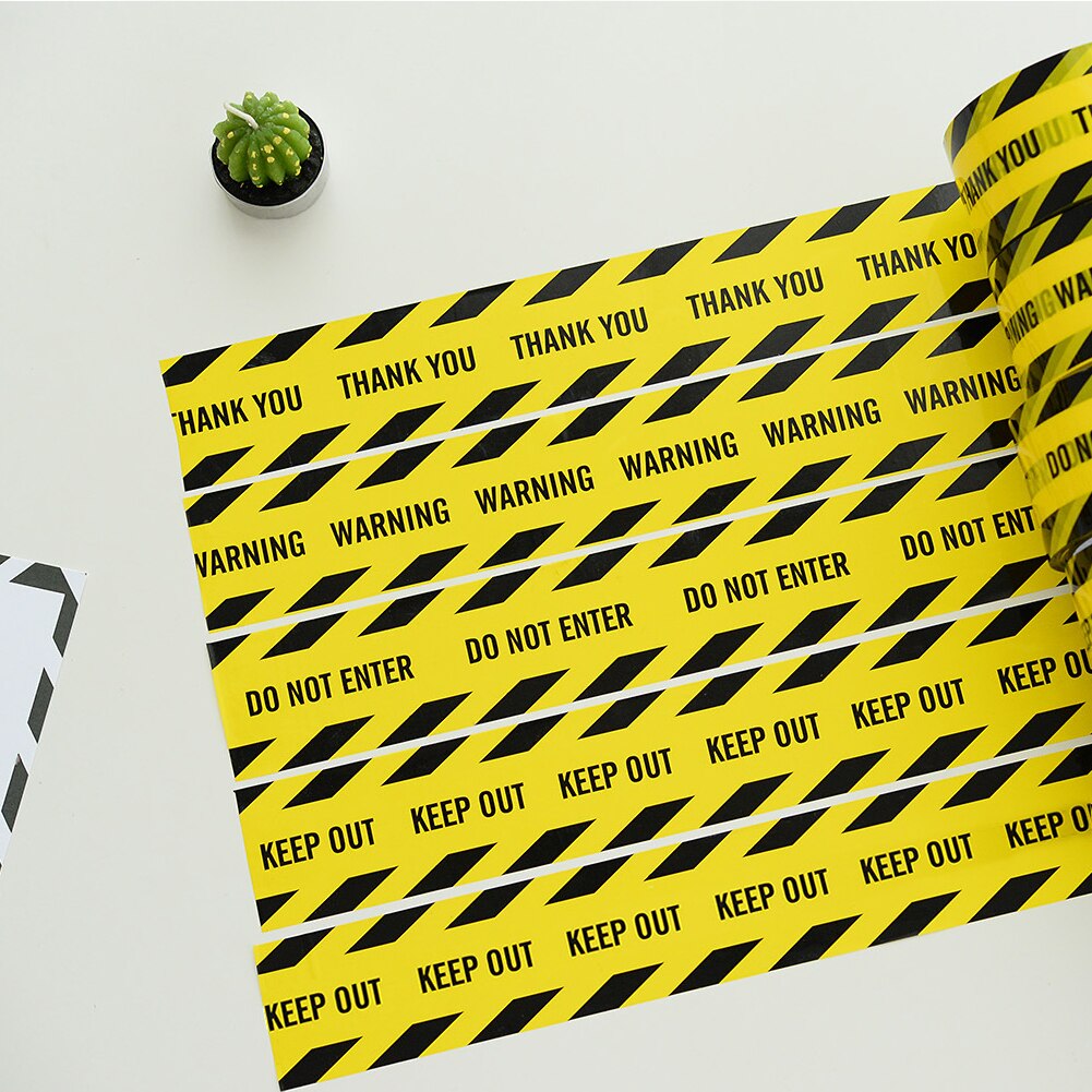 Oblique Stripe Caution Warning Tape Fragile Barrier Remind Work Safety Tapes