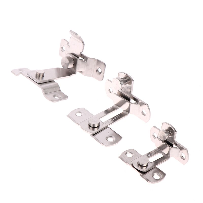 90 Degree Right Angle Door Latch Hasp Bending Latch Barrel Bolt with Screws for Doors Buckle Bolt Sliding Lock