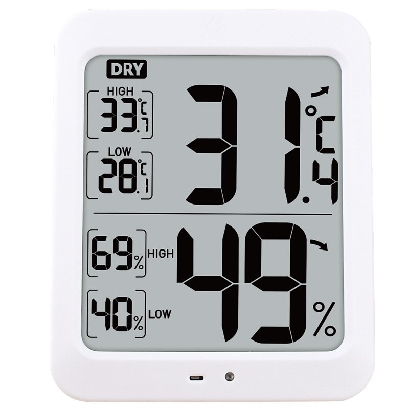 TIMESS Small alarm clock timer electronic alarm clock can adsorb snooze function Humidity temperature control alarm clock: 3