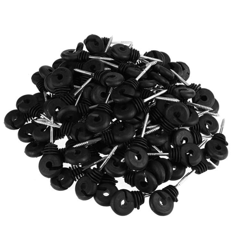 50Pcs Elektrische Hek Offset Ring Isolator Voor Hout Post Hekwerk Schroef In Berichten Draad Veilig Landbouw Tuin Accessoires: Default Title