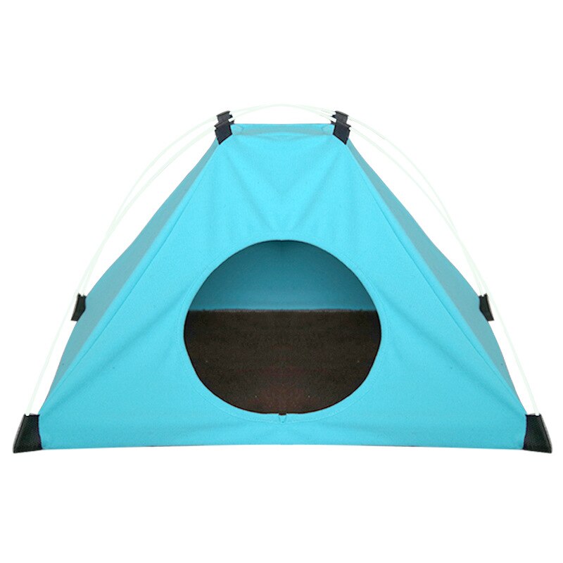 The Pet Tent Nest Can Be Folded with A Velvet Pad To Keep Warm Cat Litter Four Seasons Universal Doghouse Tent: blue