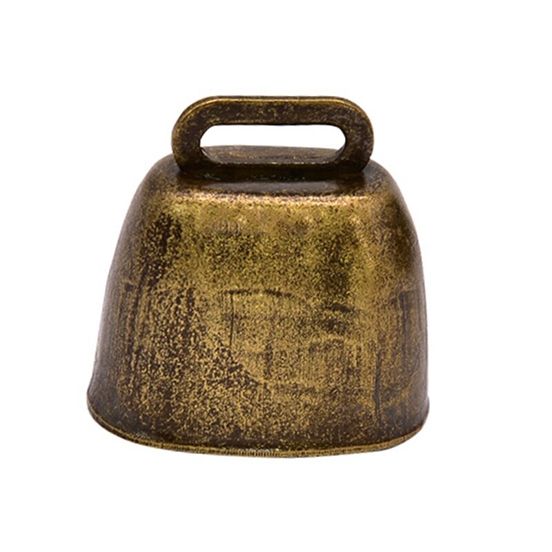 Cascabel grande de cobre para pastoreo de ganado, campana fuerte y crujiente, se extiende más lejos y fuerte, evita la pérdida de vaca, caballo, oveja, suministros: bronze