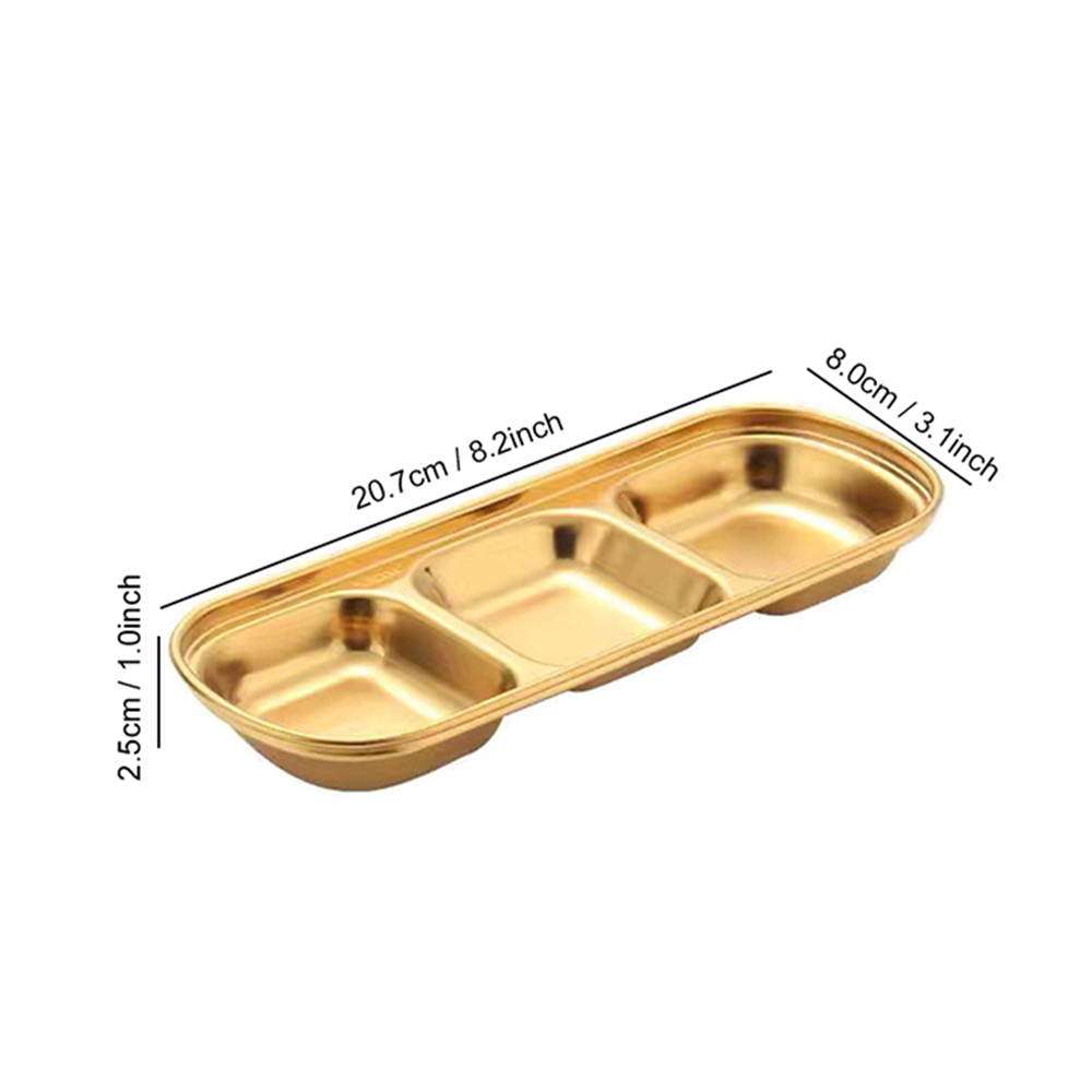 Roestvrijstalen kruidenbordjes voor op de camping, schaal voor saus, kruidenbordjes, peperschaaltjes, braadsauzen, schaaltjes, barbecueservies