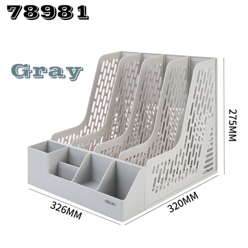 Delikatessen 78981 kunststoff Dokument Kasten mit stift Stand HÜFTEN datei korb datei tablett dokumente Verwaltung blau schwarz grau farben Optional: 78981-grau