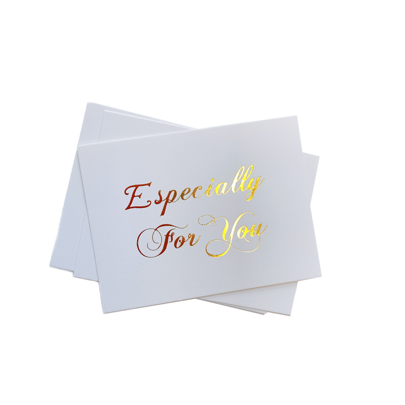 40 stk/parti mini guld takkekort valentine julefest invitation gør-det-selv brev lykønskningskort: Specielt til dig