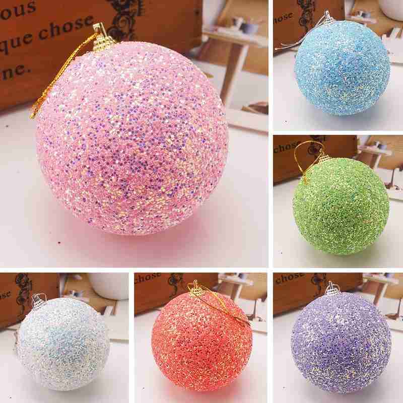 5 stücke Kugeln Gold Silber Kugeln Für Weihnachten Heimat Party Strass funkeln Weihnachten Baum 8CM Ball Hochzeiten Ornament