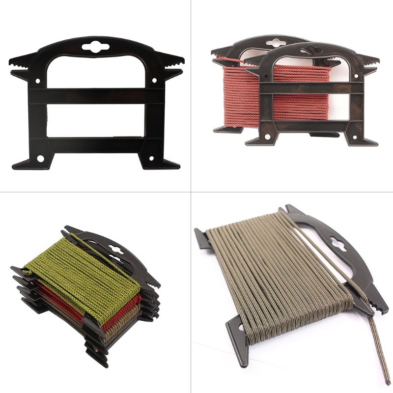 2pcs Spool Tool Paracord Organizer with Tidy Holder Rope Parachute Cord Winder Q84C