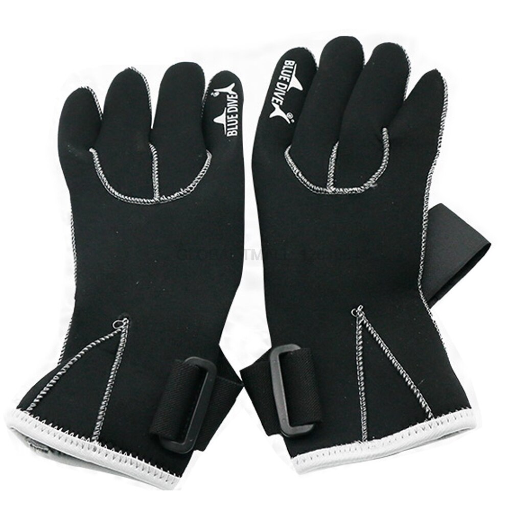 Diving gloves swimming glove for winter outdoor swimming amateur 3mm thickness Neoprene Keep warm non-waterproof glove Blue Dive