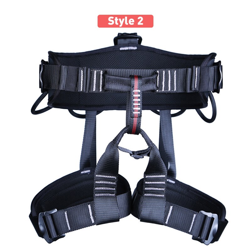 XINDA-cinturón de seguridad para senderismo al aire libre, escalada en roca, medio cuerpo, cinturón de apoyo, arnés de altura, equipo deportivo aéreo: Style 2