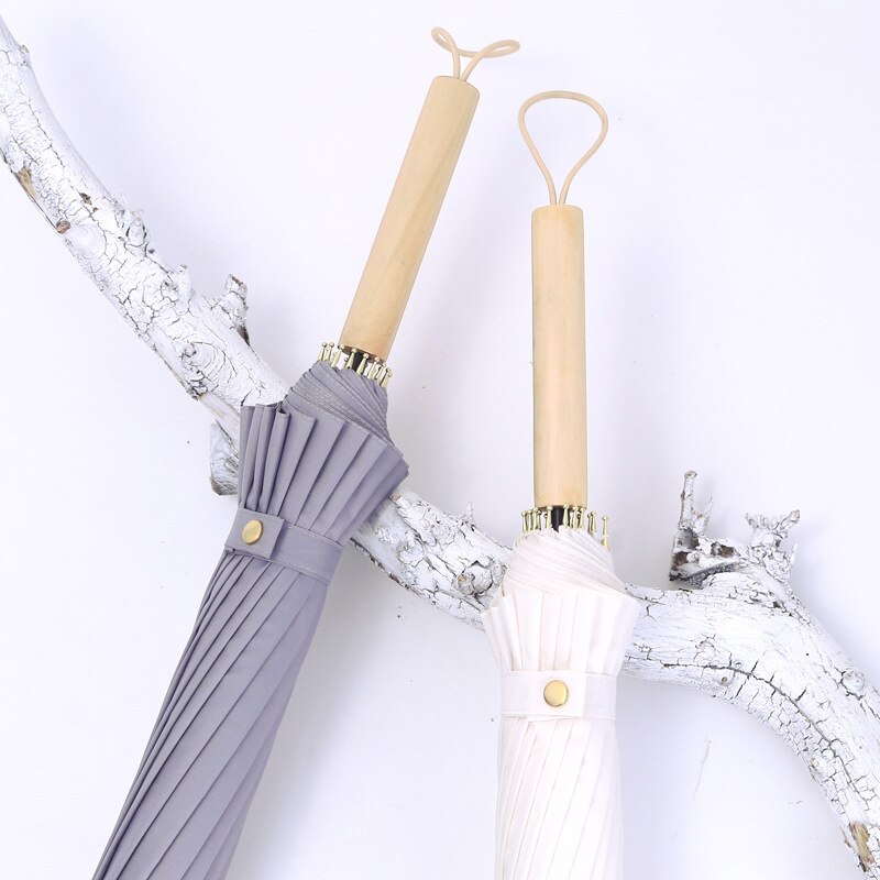 Long Handle Umbrella Parasol Dancing Umbrellas Wooden Handle Craft Women's Umbrella For Wedding Decoration