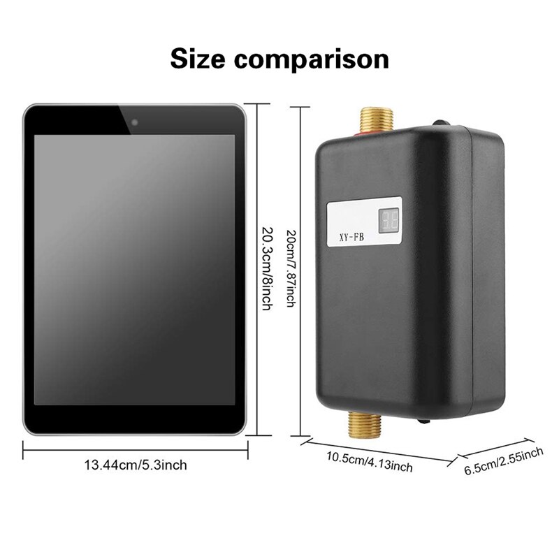 3800W mini elektryczna grzałka robić wody natychmiastowa elektryczna grzałka robić wody natychmiastowa elektryczna woda ogrzewanie prysznic 3 sekundy gorący EU wtyczka