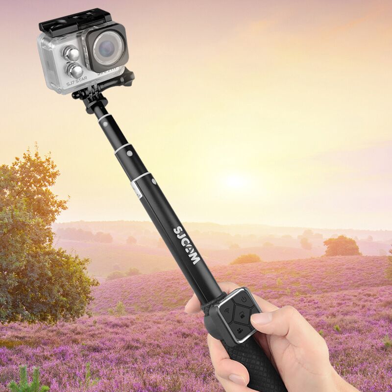 SJCAM Fernbedienung Selfie Stock Einbeinstativ Aluminium Für SJCAM M20 SJ6 SJ7 Stern SJ8Profi SJ8Plus SJ10 Profi SJ10X C200 Aktion kamera