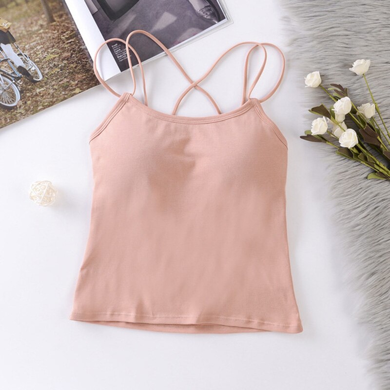 Vrouwen Tank Crop Top Sexy Ondergoed Sleeveless Tee Tank Tops Vrouwelijke Sexy Lingerie Cropped Top Womens Hemdje Femme 2022: Pink-x