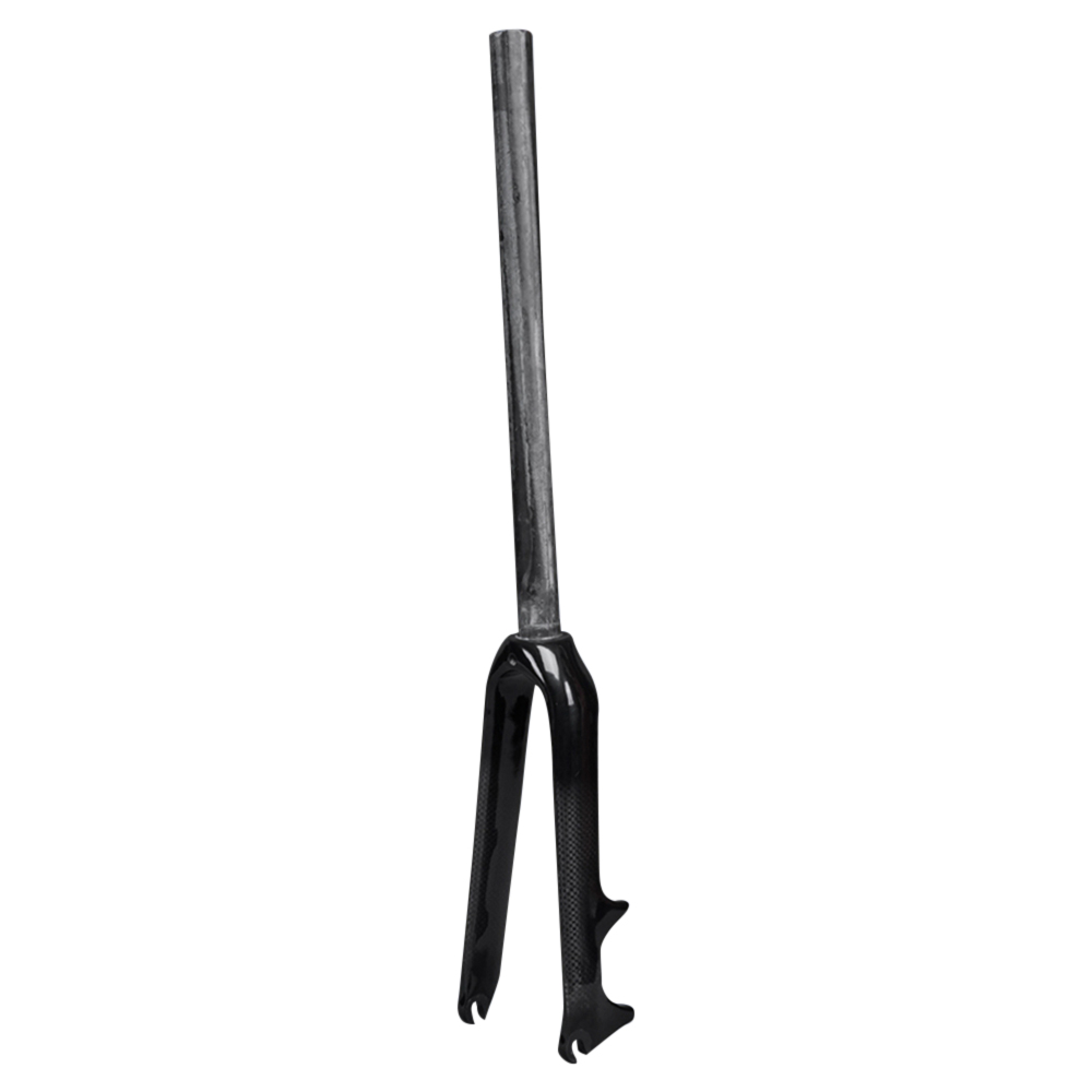 Glanzende/matte 3k carbonvezel opvouwbare bmx-fietsvork voorvork 14 16 18 20 22 inch stuurbuis 28.6mm schijfremmen