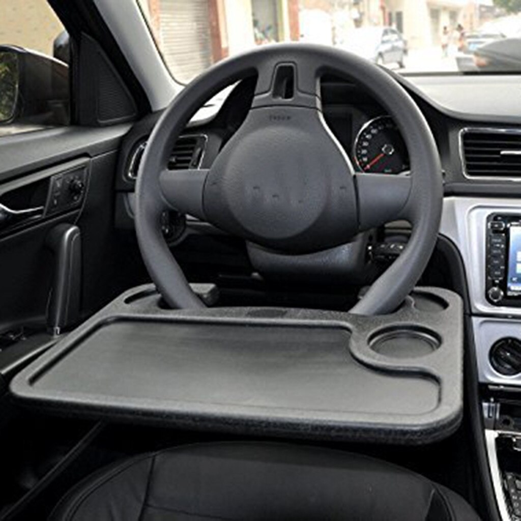 Multifunctionele Auto Laptop Stand Notebook Bureau Stuurwiel Tray Table Eten Bekerhouder Auto Kaart Tafel Computer