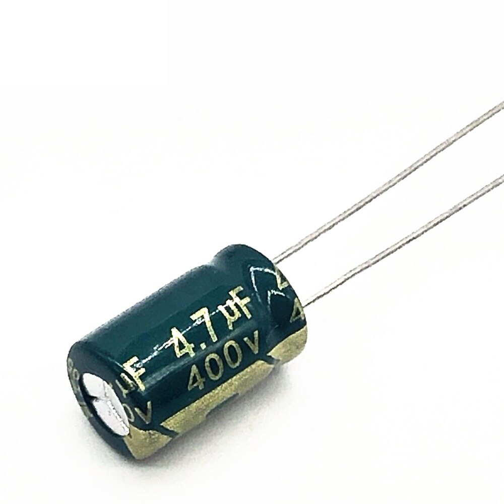 5x CONDENSADOR ELECTROLITICO 4.7uF 400v LOW ESR 105º C 8x12 MM