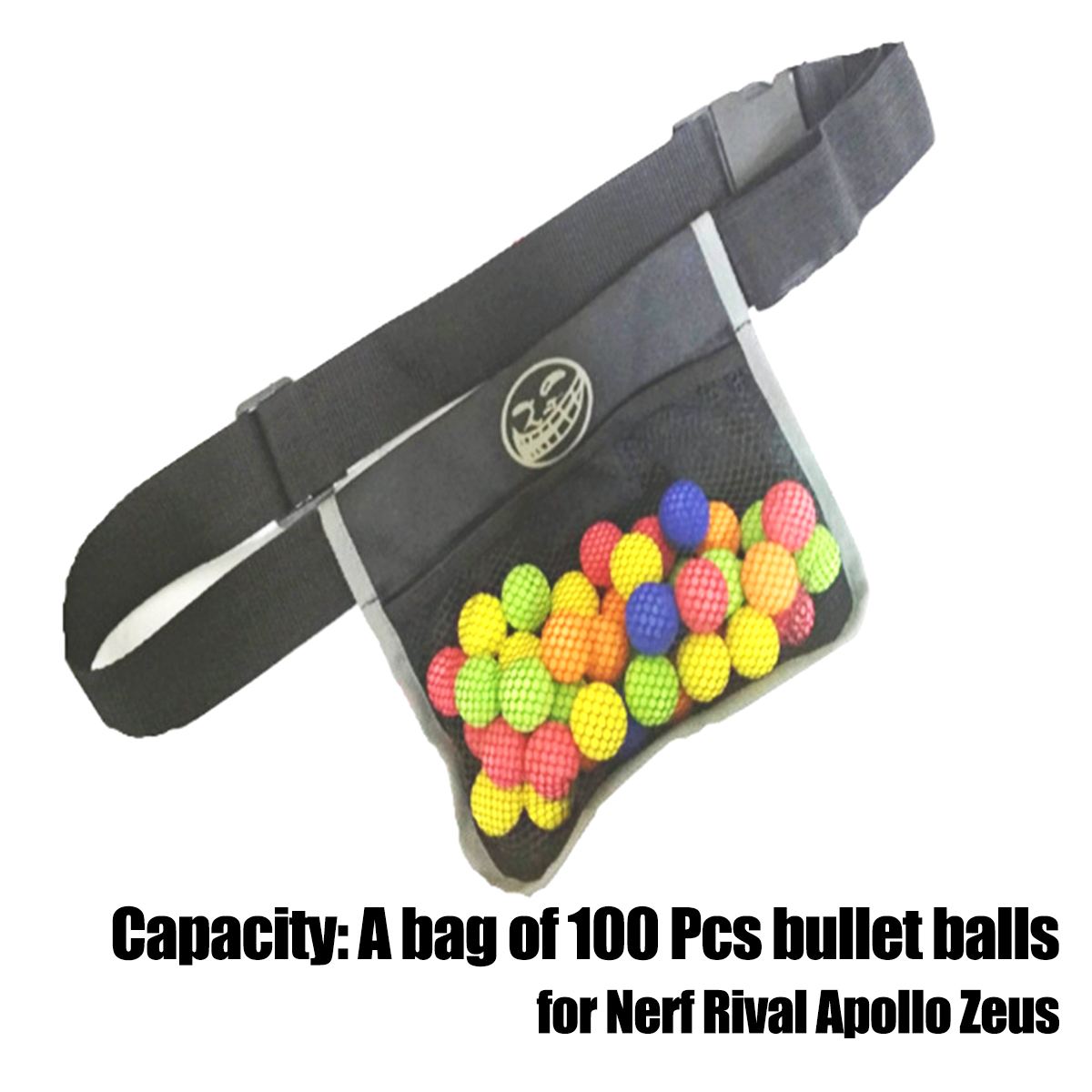 Kugel Kugeln Taille Lagerung Tasche Verstellbaren Riemen für Rivalen Apollo Spielzeug Refill Kinder (Kapazität: 50 stücke/100 stücke Kugel Bälle): 2