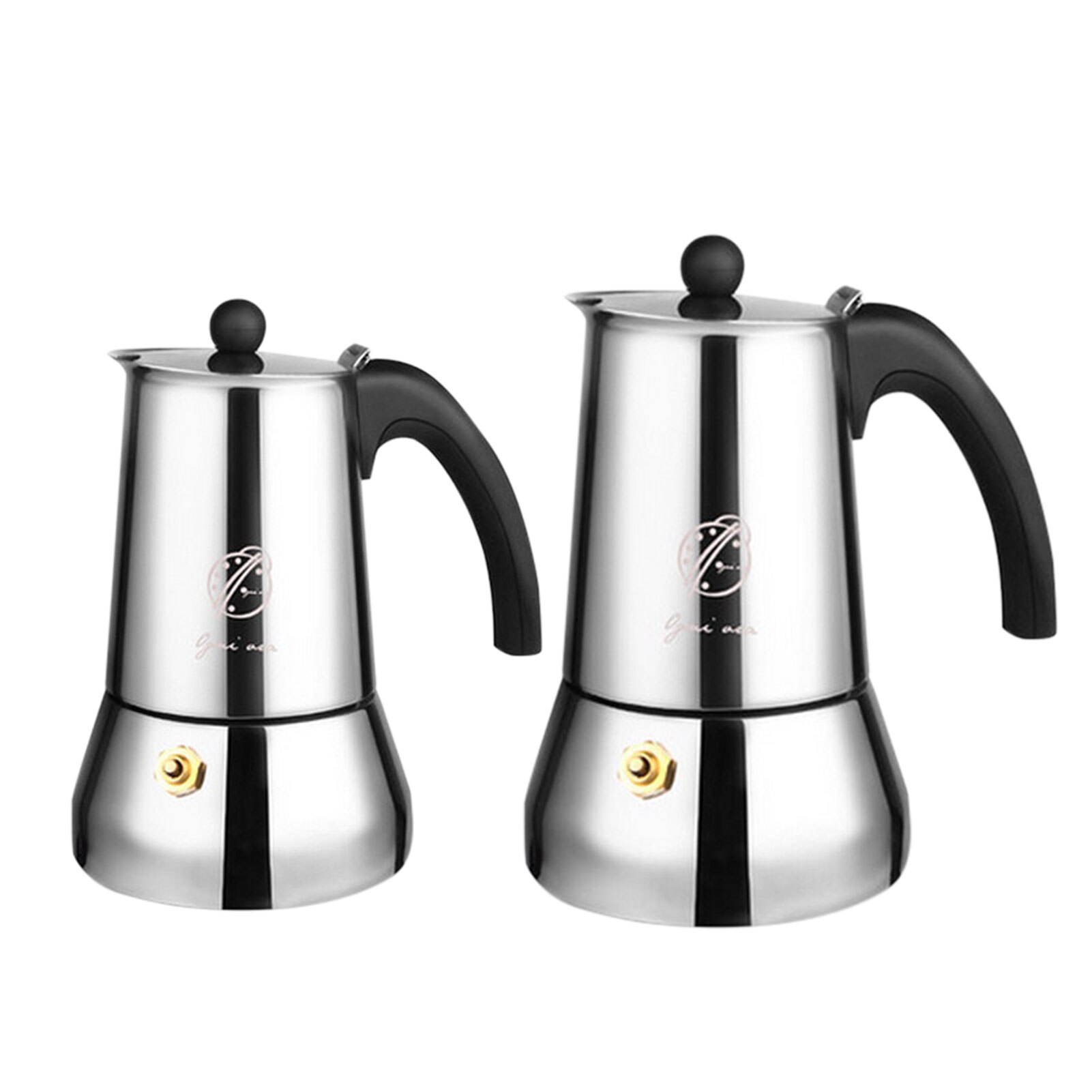 200/300Ml Rvs Koffiezetapparaat Percolator Pot Aluminium Koffie Machine