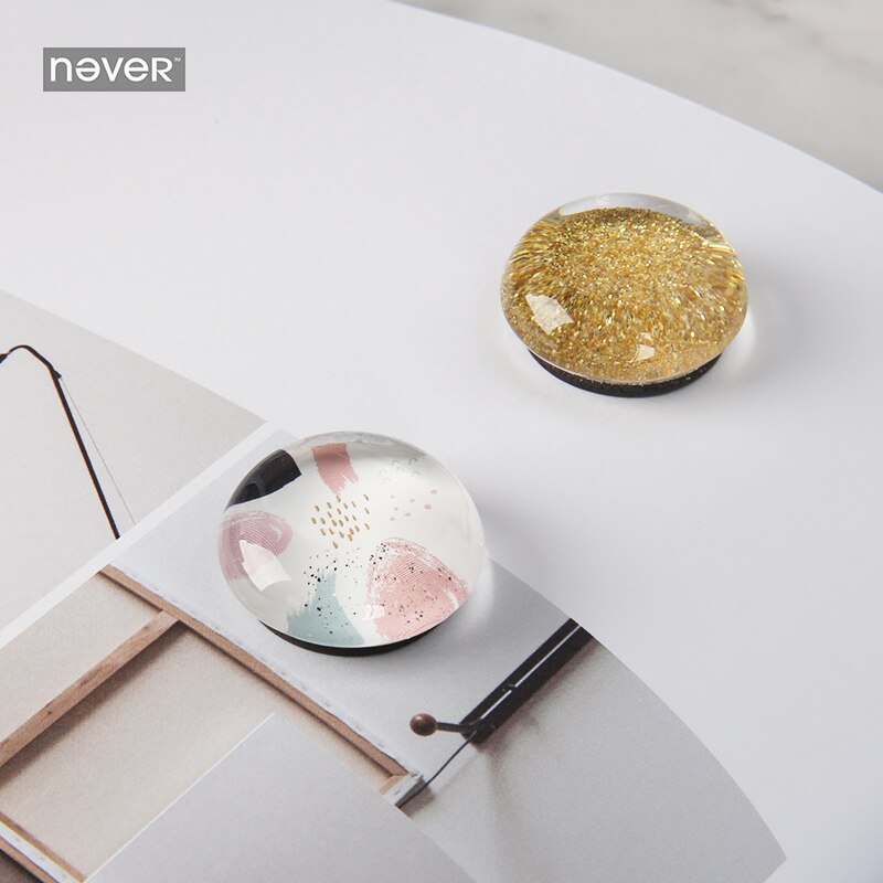 Never Glass Magnets Magnet Thumb Tack Pin Stickers For Magnet Whiteboard Stationery Office Decoration 6pcs/Set