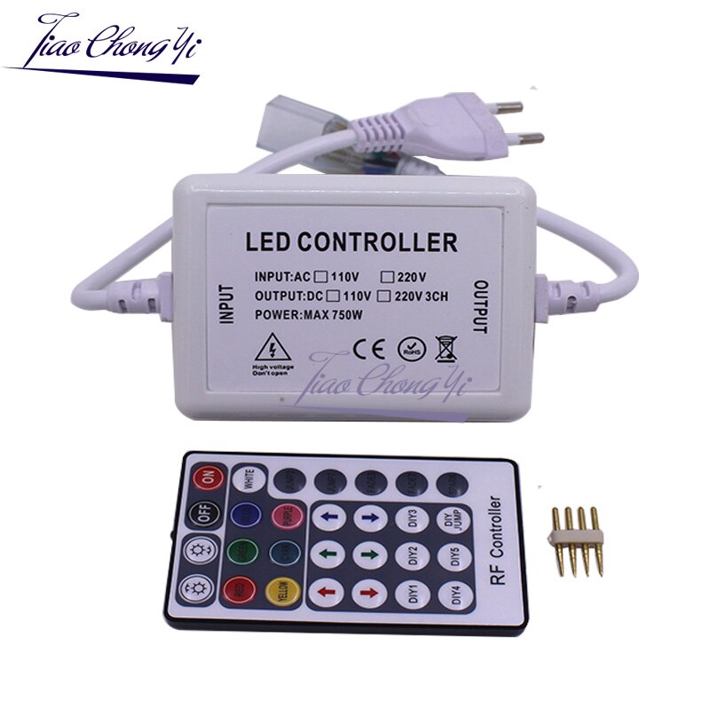 Input AC 220v-240V RF RGB controller 28 Key Remote led controller for high power 5050 220V RGB led strip
