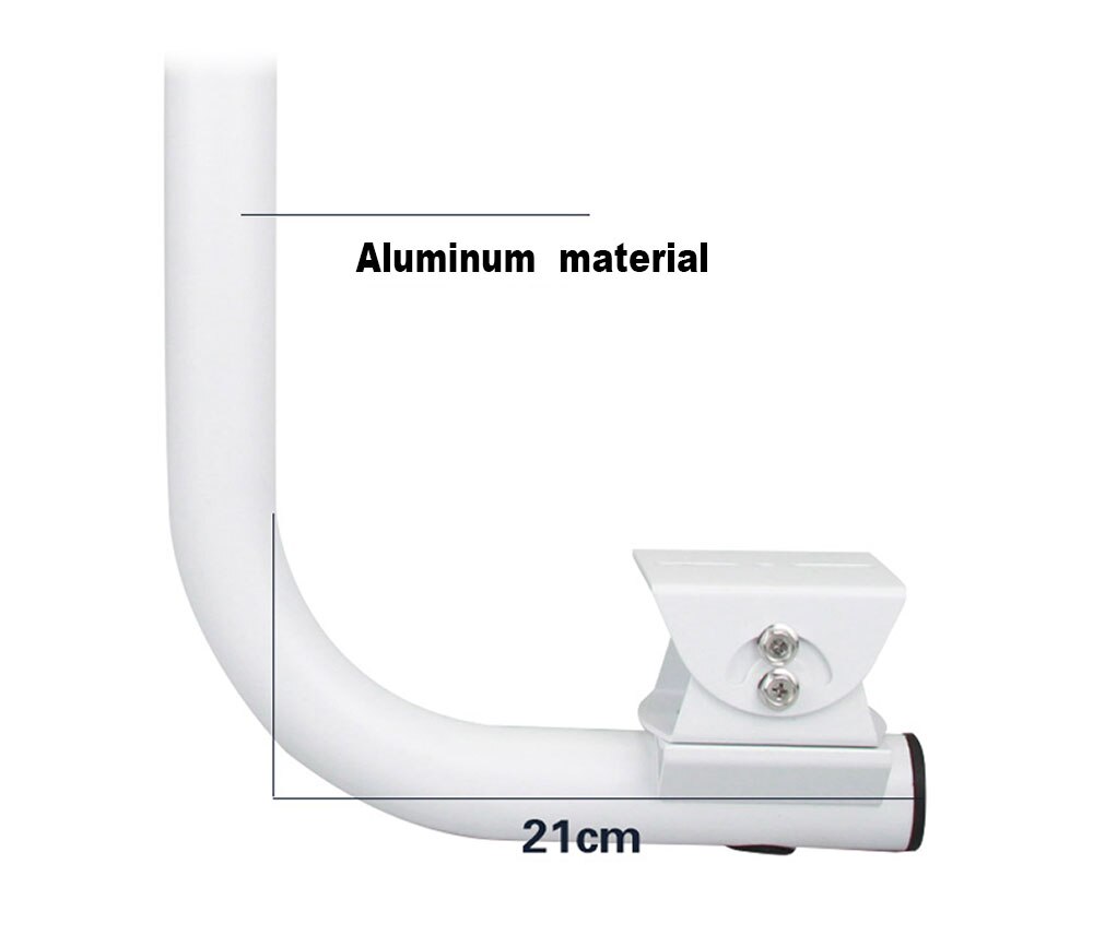 CCTV Telescopic Bracket Extension 30-60cm Adjustable Double Camera Lifting Support Flexible L-shaped Vertical Pole Mount