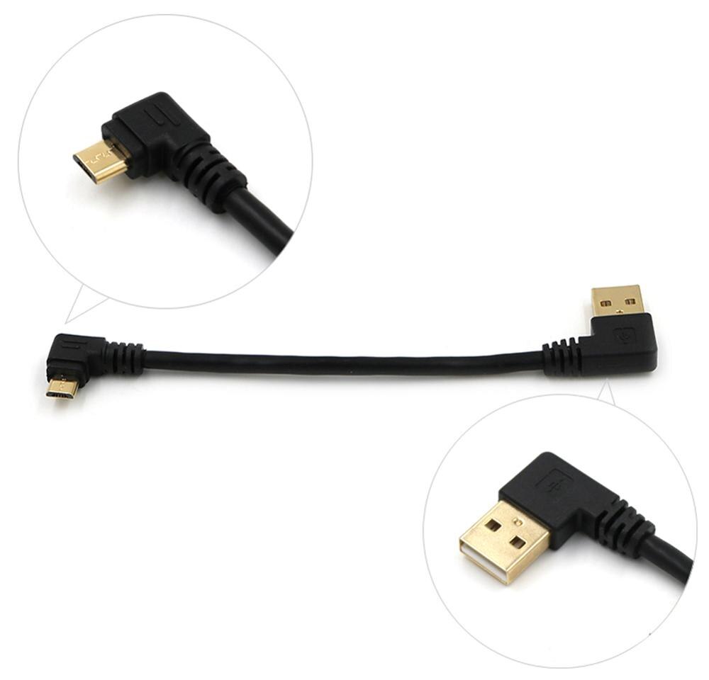 90 degree Micro USB Cable 3A Fast Charger USB Cord Sony Nylon For Samsung Power Cable Phone line elbow Data Xiaomi Android S5O7