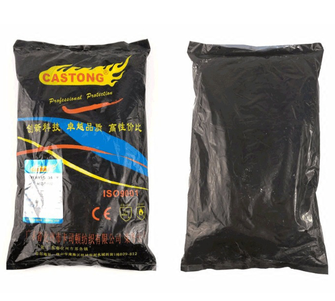 guante de soldadura de 500 grados centígrados 100% de fibra de aramida de aluminio Caston guante de trabajo resistente al calor