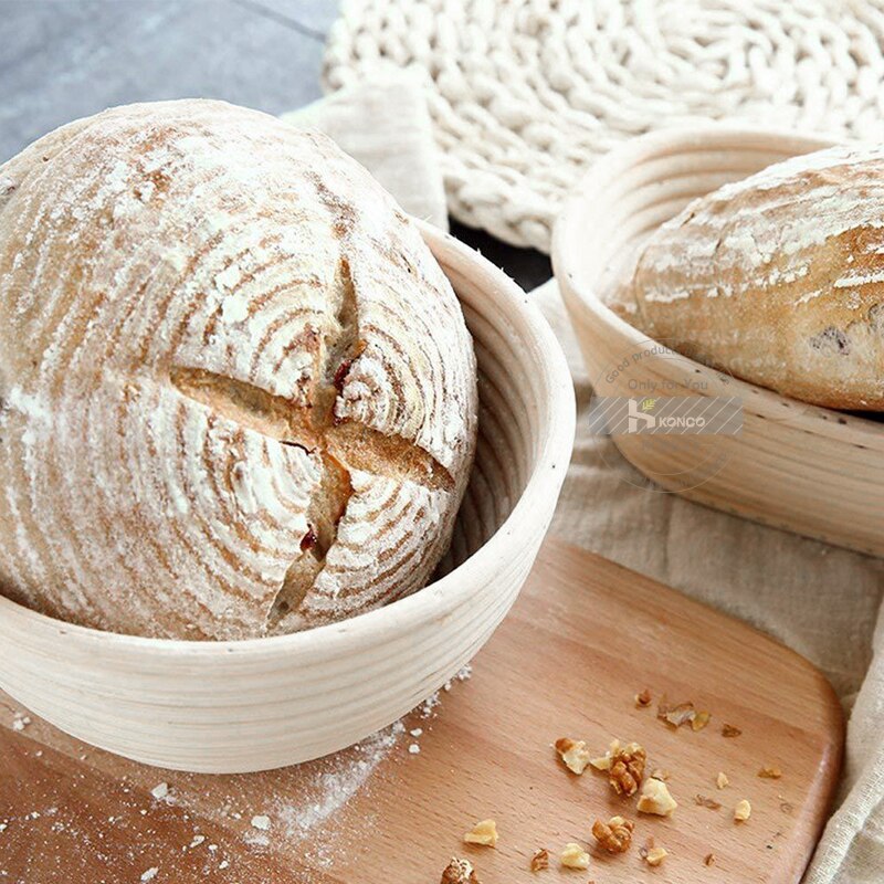 Zuurdesem Starter Kit Alles-in-één 10 Stuks, 9 Inch Banneton Brood Proofing Manden Proofing Mand Voor Brood Bakken Zuurdesem Brood Bakken Benodigdheden Banneton Mand Gift Set