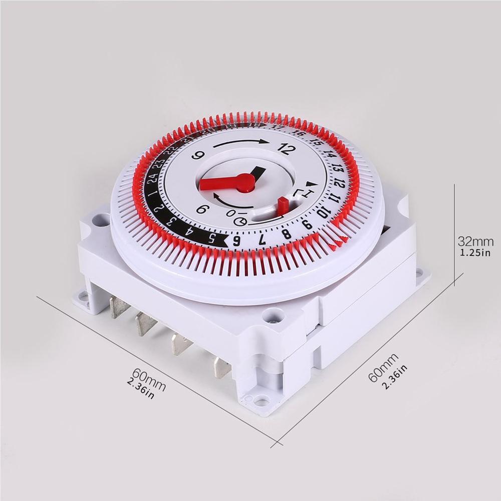 Kitchen Mechanical Timer 250V Time Counter Reminder 15min 24h Countdown Energy Saving Controller Industrial Timing Switch