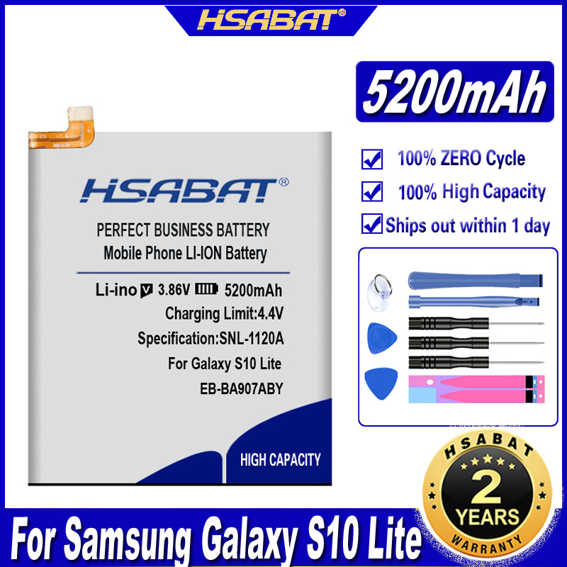 Top Brand HSABAT Battery for Samsung Galaxy S6 S7 S8 S9 S10 S20 (S6 S7 EDGE) (S6 EDGE S8 S9 S10 S20 Plus) S10 Lite S10 5G: for Samsung S10 Lite