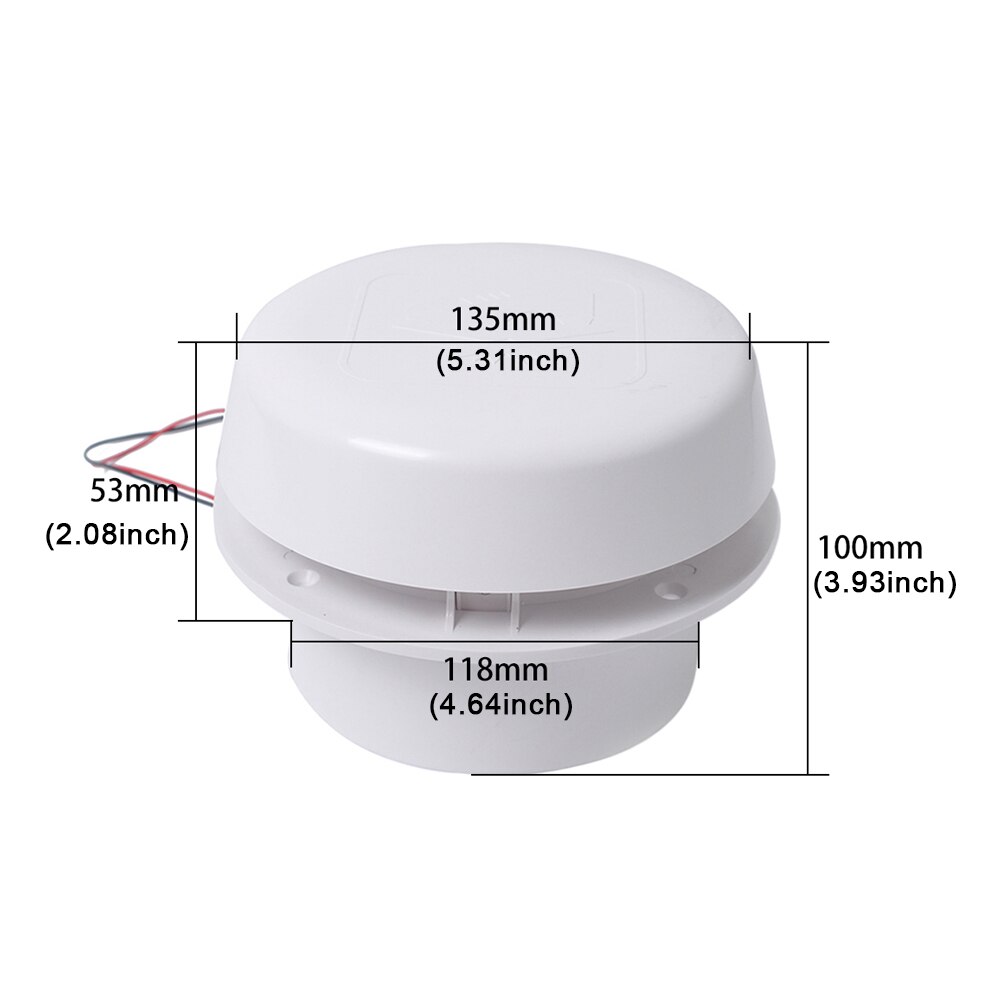 12 v acessórios do carro reboque telhado cogumelo cabeça mudo ventilador usado para campistas e reboques de viagem telhado ventilação ventilador à prova dwaterproof água