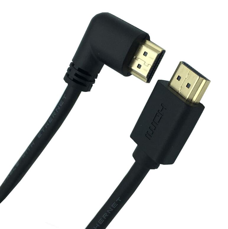 4 K * 2 K 60 HZ HDMI 2.0 Maschio a HDMI v2.0 Imbottiture & Up & Left & a destra Ad Angolo di 90 gradi Maschio HD Cavo di estensione HDMI 2.0 v cavo ad angolo