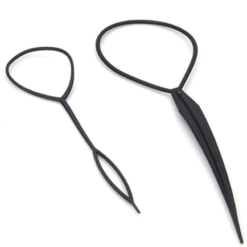 1 par hästsvans skapare plast ögla styling verktyg plast magiska toppsy svans hår fläta hästsvans styling maker clip tool 1 set