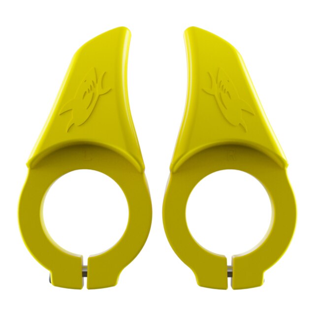 1 Pair Bicycle Handlebar Small Auxiliary Handlebar End Bike Handle Bar Ends Fit for Road Bike Mountain Bicycle Accessories: Yellow