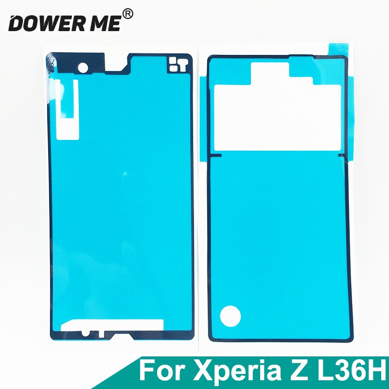Dower Me Voorframe LCD Back Batterij Cover Waterdichte Lijm Volledige Set Sticker Lijm Voor Sony Xperia Z L36H LT36 c6602 C6603