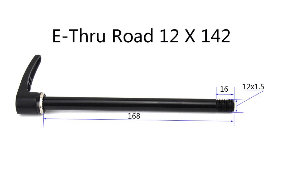 Achter steekas 12X142 12x148 MTB racefiets spiesjes legering fiets QR fietsen thru as draad pitch 1.5 road E-Thru L168 E-Thru L173 E-Thru boost L178