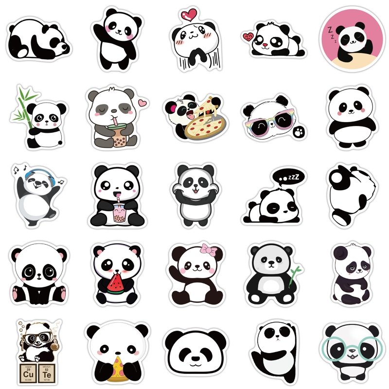 Kungfu Panda Stickers 50Pcs Waterproof Vinyl Decals for Water Bottles Laptop Refrigerator Luggage Computer Mobile Phones D5QC