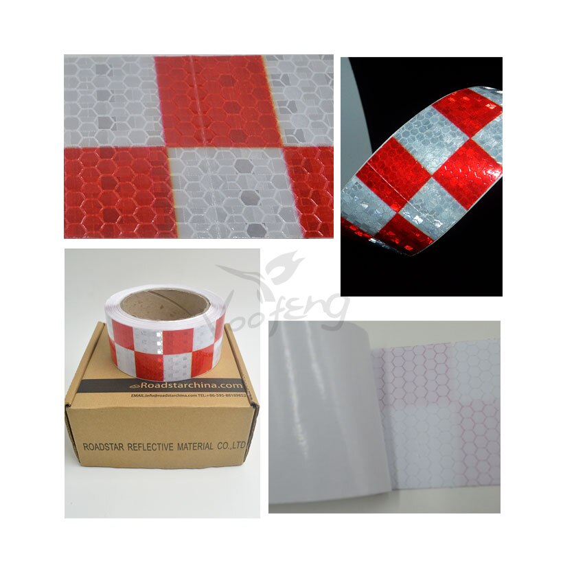 Cinta reflectante de advertencia de seguridad, pegatina de película de visibilidad para precaución en carretera, 5cm x 10m
