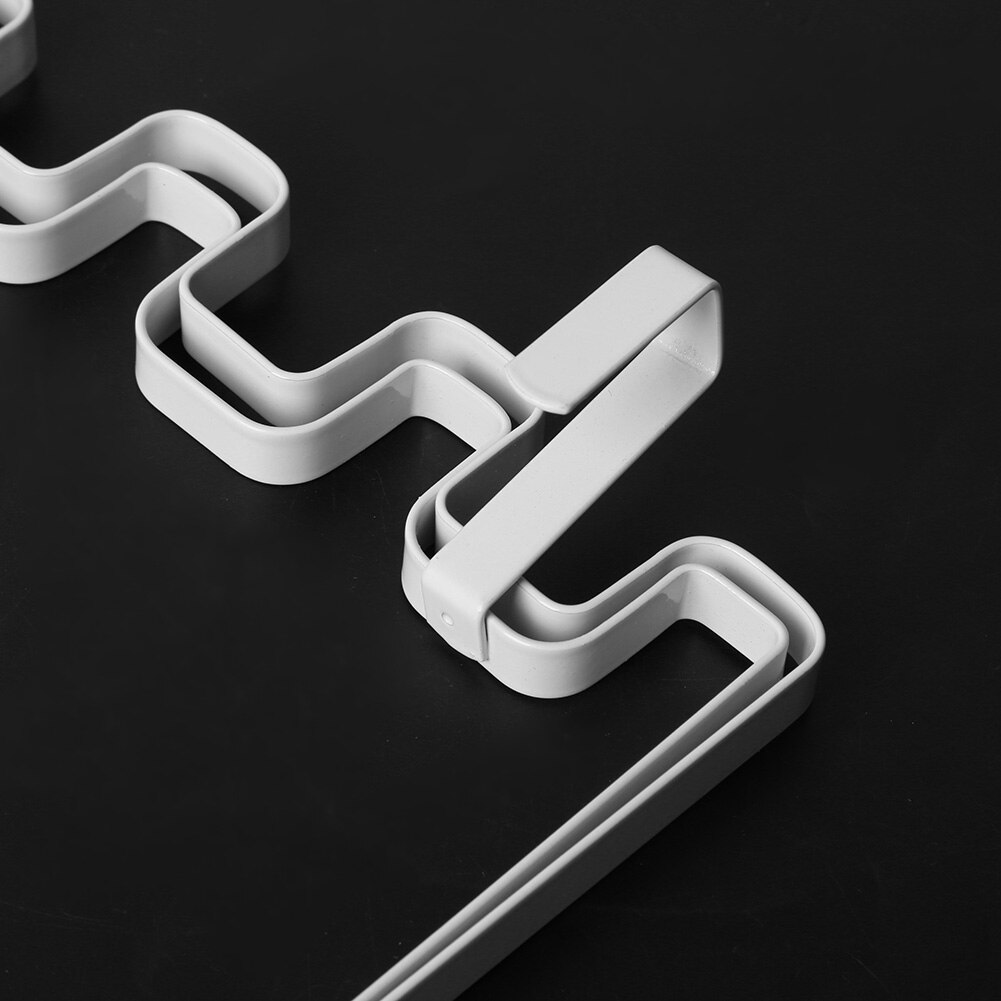 Hangable kitchen home door back cabinet trash can bracket garbage bag hanging storage rack