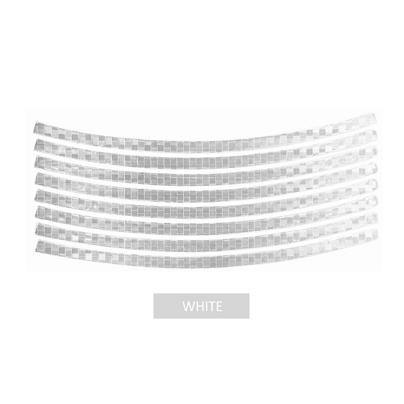 VOOFENG High Intensity Reflective Sticker for Bicycle Wheel Sticker Road Safety Self-Adhesive Backing: White