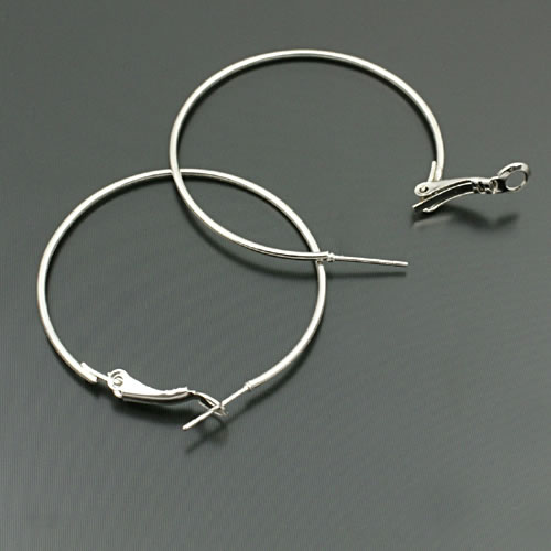 50PCS Diameter 20MM to 70MM Iron Hoop Earrings Big Loop Earrings Ring Diy Jewelry Findings Accessories